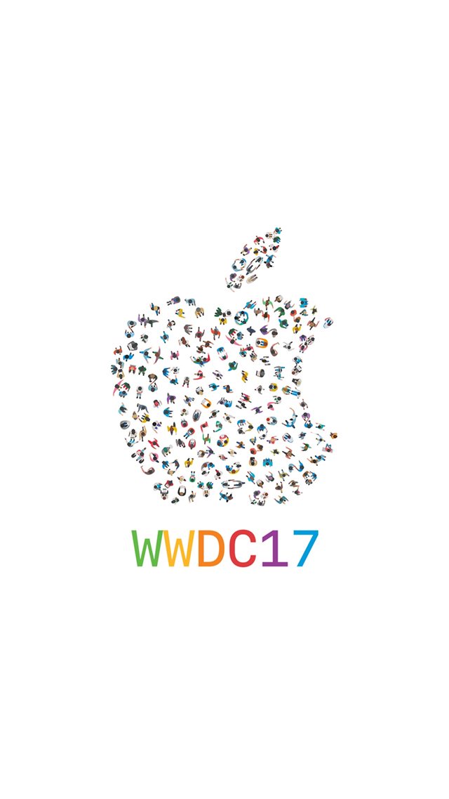 WWDC 2017 Apple Logo Pattern iPhone 8 wallpaper 