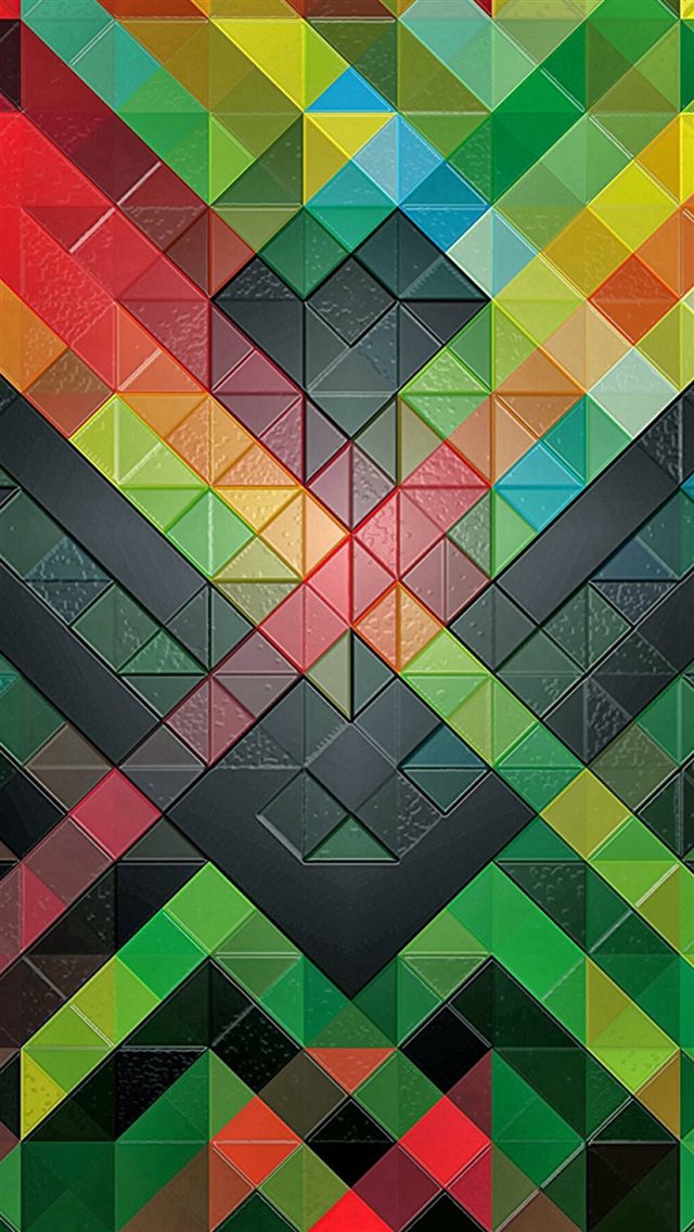 Colorful Diamonds Pattern iPhone 8 wallpaper 
