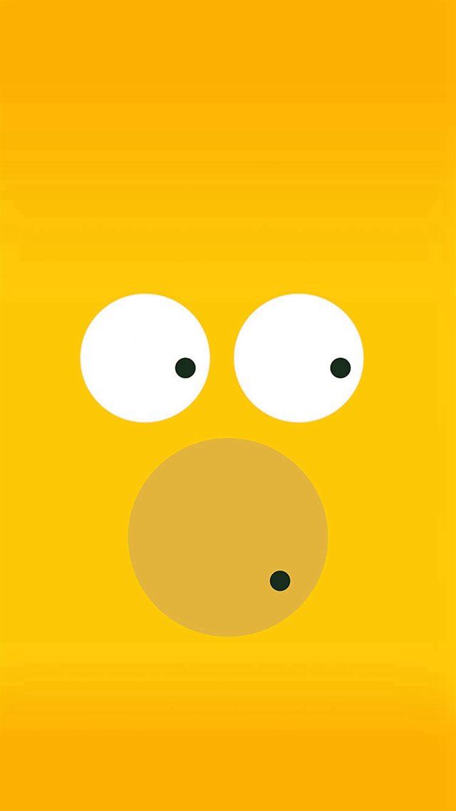 Funny Homer Simpson Minimal Illustration iPhone 8 wallpaper 