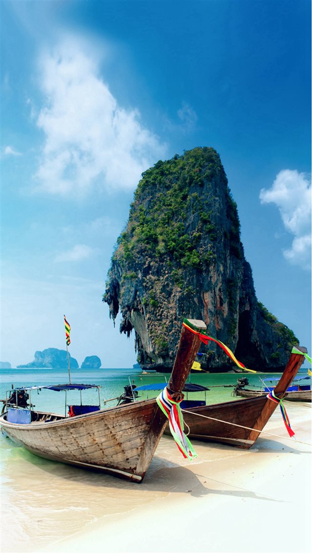 Krabi Island Thailand Beach iPhone 8 wallpaper 