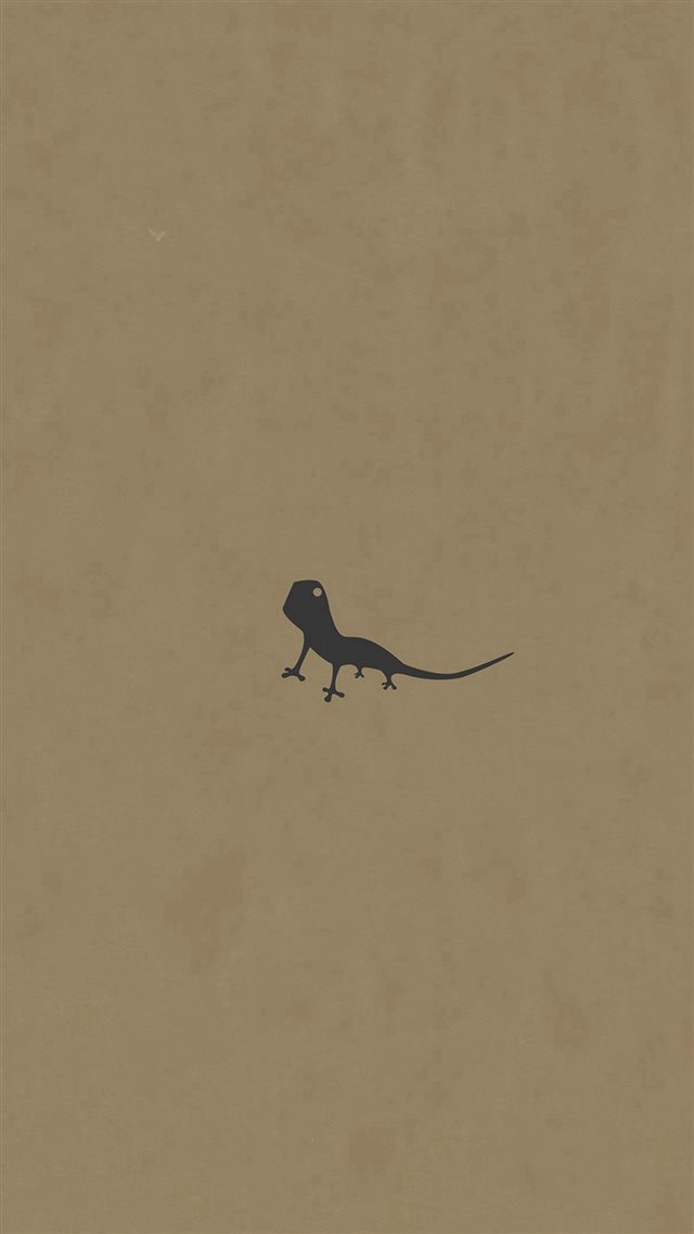 Lizard Brown Animal Minimal Simple Art iPhone 8 wallpaper 