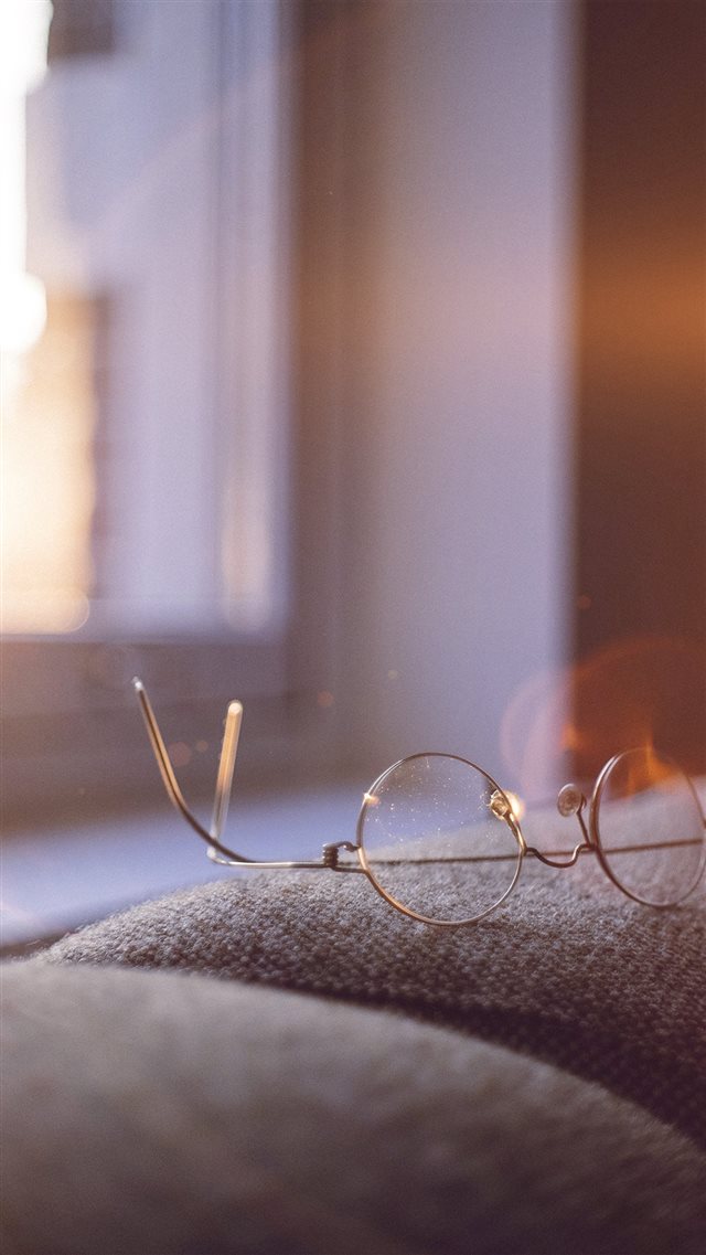 Lonely Quiet Day Home Glasses Sunlight Flare iPhone 8 wallpaper 