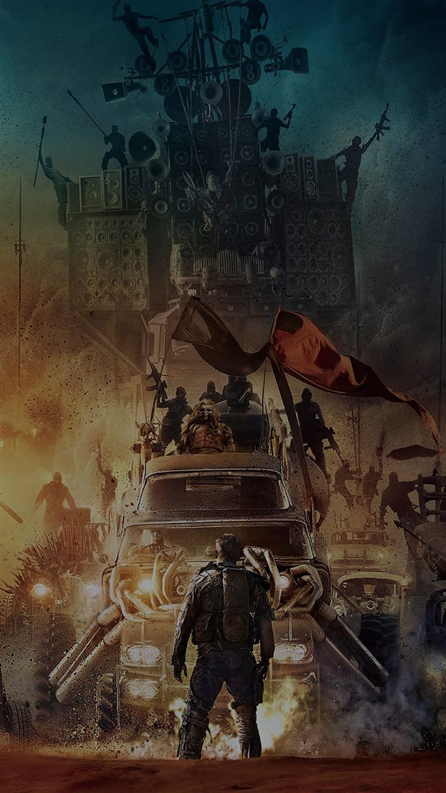 Poster Mad Max Furyroad Art Illust Dark iPhone 8 wallpaper 