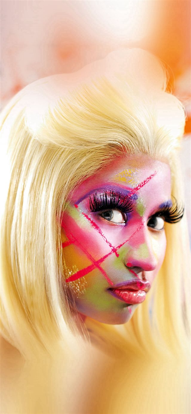Nicki Minaj Face Girl Music iPhone X wallpaper 