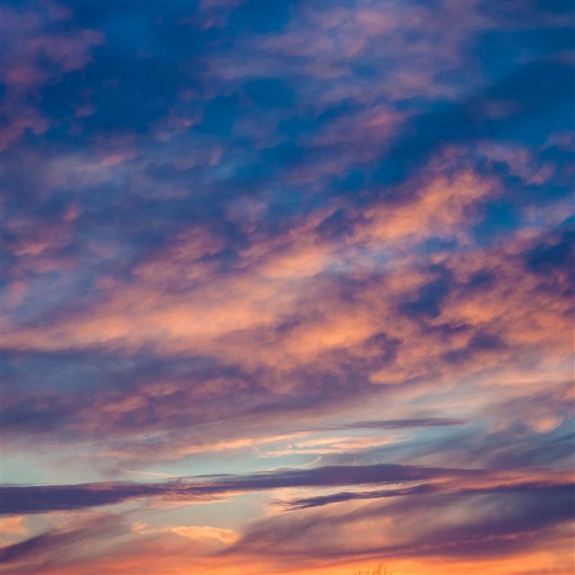 Nature Clouds Sunset Porous iPad Pro wallpaper 