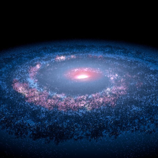Cosmos Milky Way Particles iPad Pro wallpaper 