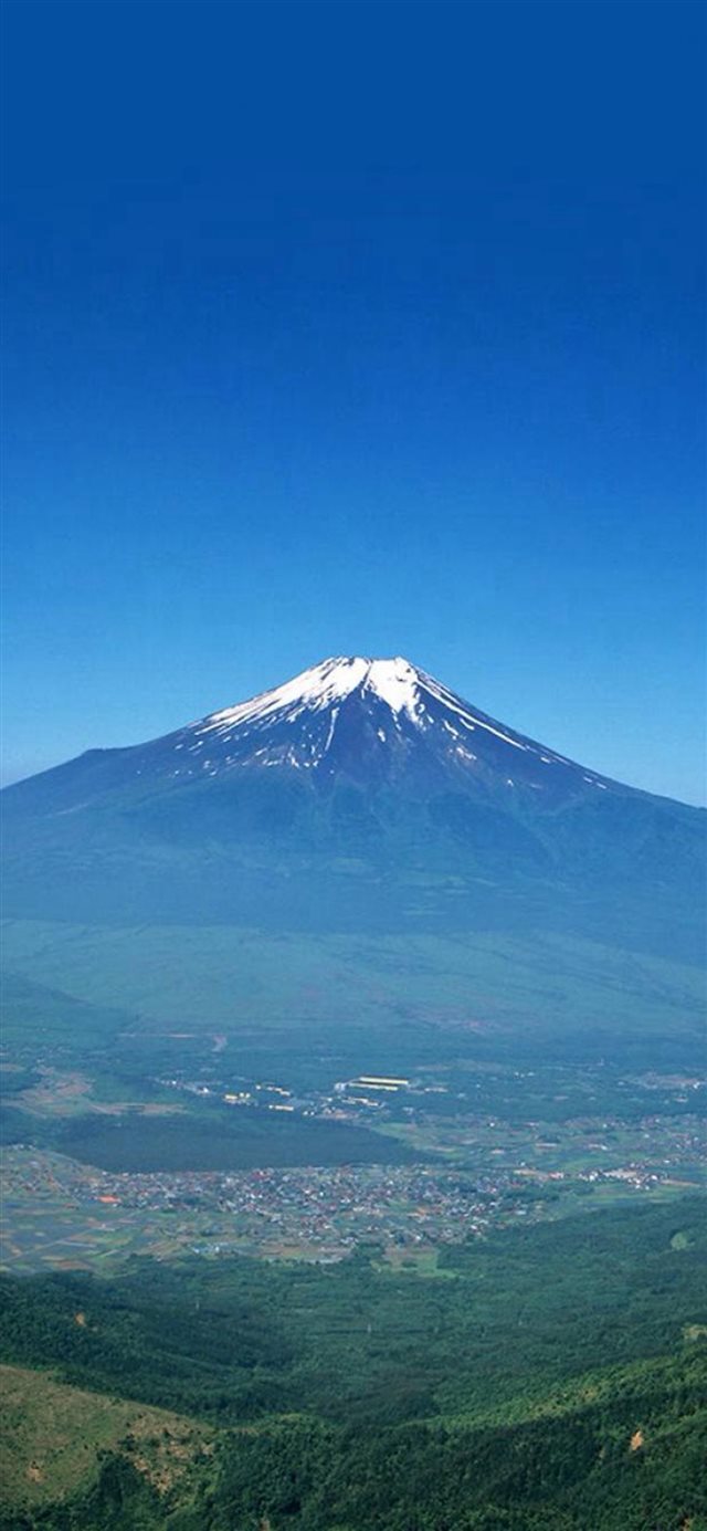 Nature Volcano Mountain Remote Scenery Plain Land iPhone 8 wallpaper 