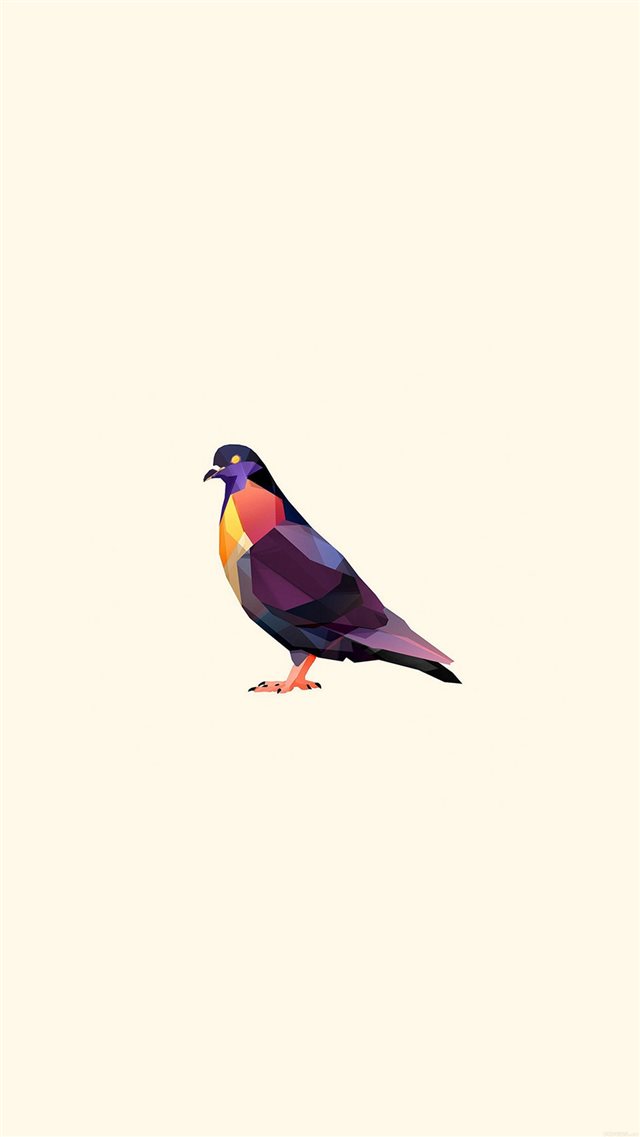 Minimal Pigeon Bird Illust Art iPhone 8 wallpaper 