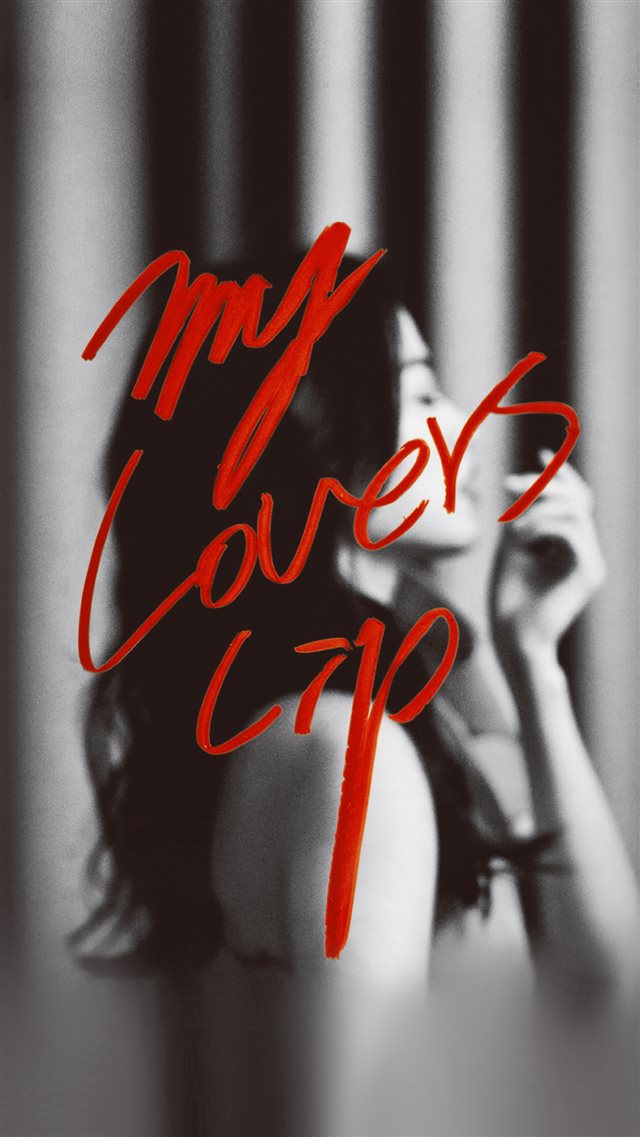 My Lovers Lip Model Art Red Poster iPhone 8 wallpaper 