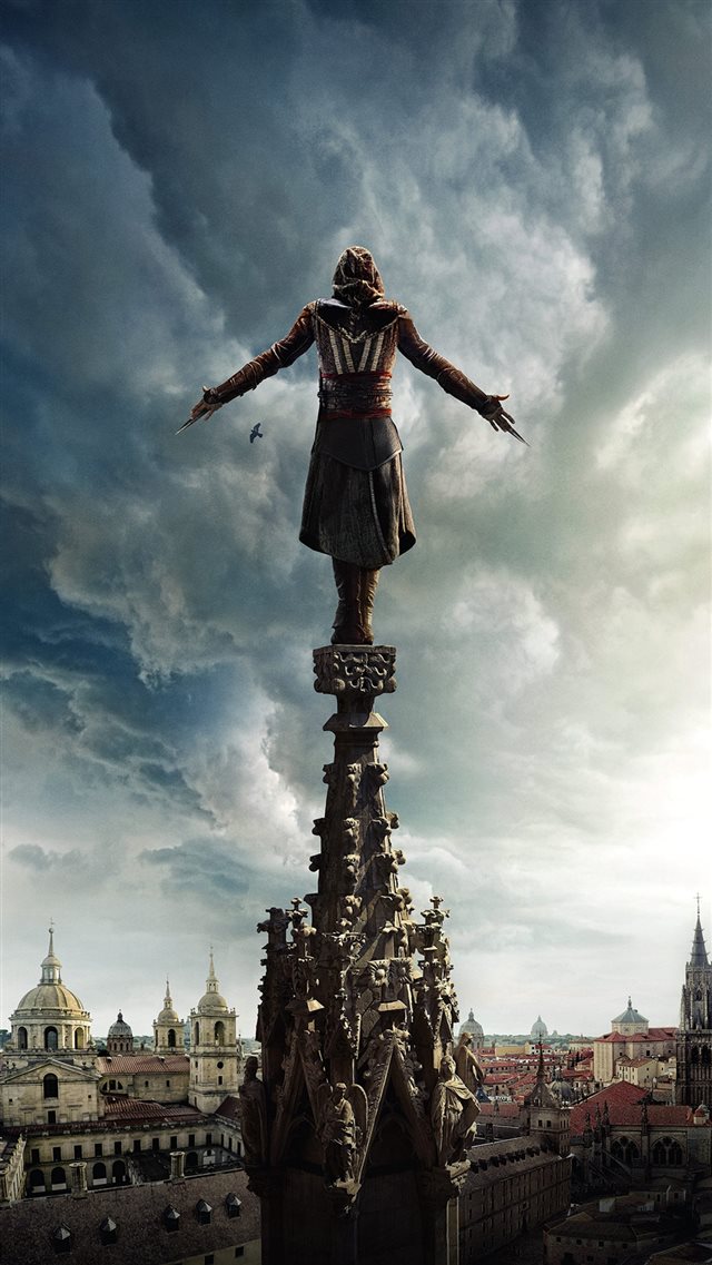 Assasins Creed Film Poster Illustration Art Hero iPhone 8 wallpaper 