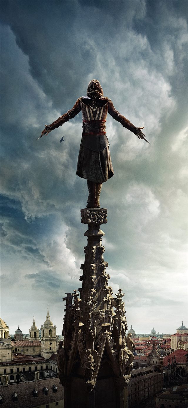 Assasins Creed Film Poster Illustration Art Hero iPhone 8 wallpaper 