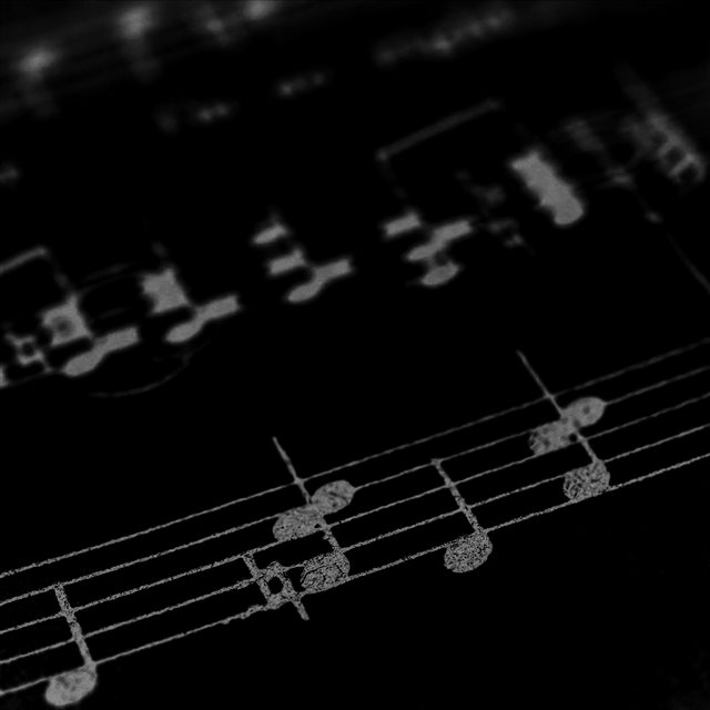 Music Note Art Pattern Dark iPad Pro wallpaper 