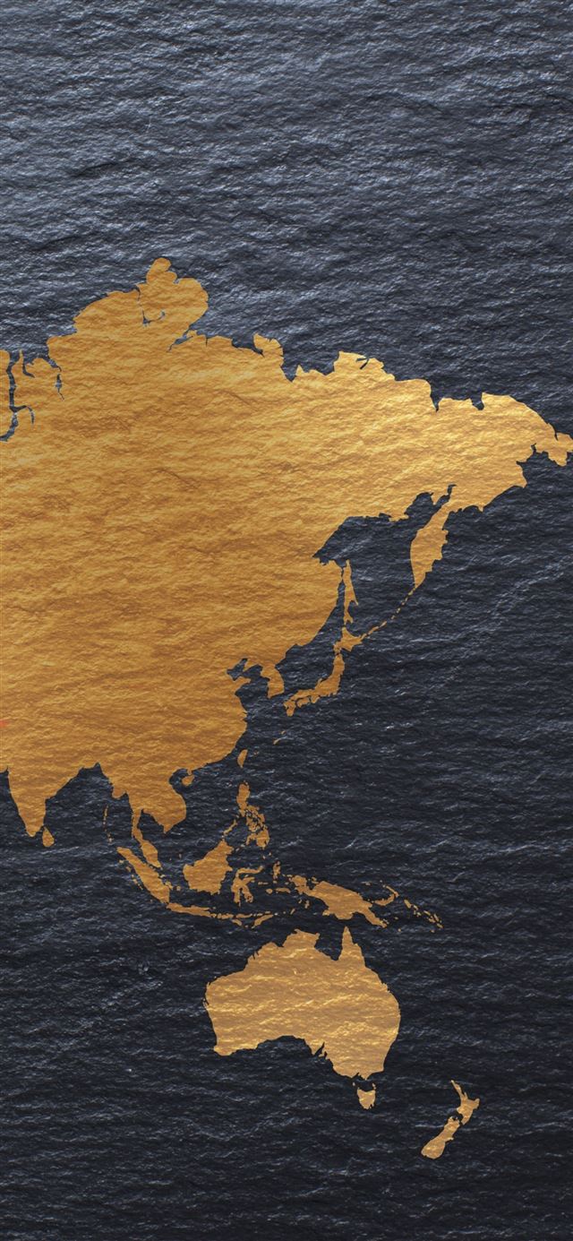 Creative continents iPhone X wallpaper 