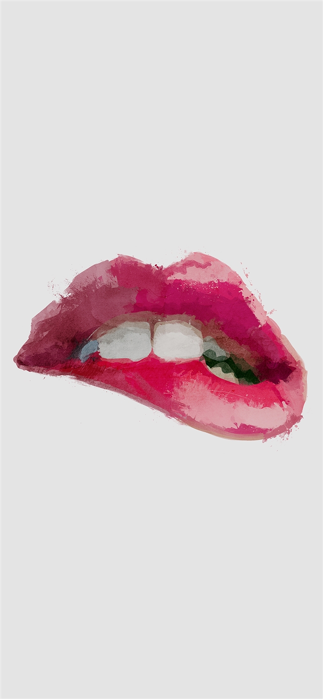 Lips art iPhone X wallpaper 