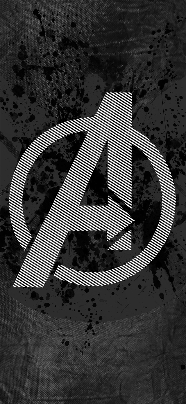 Avengers logo art iPhone X wallpaper 