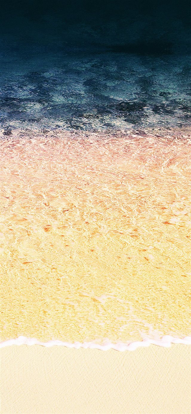 Rainbow beach sea iPhone X wallpaper 
