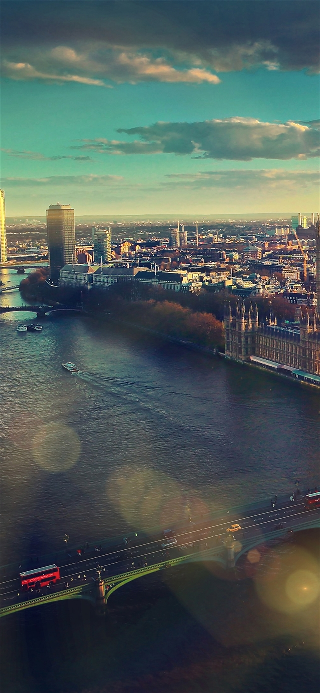 England london sky view city iPhone X wallpaper 