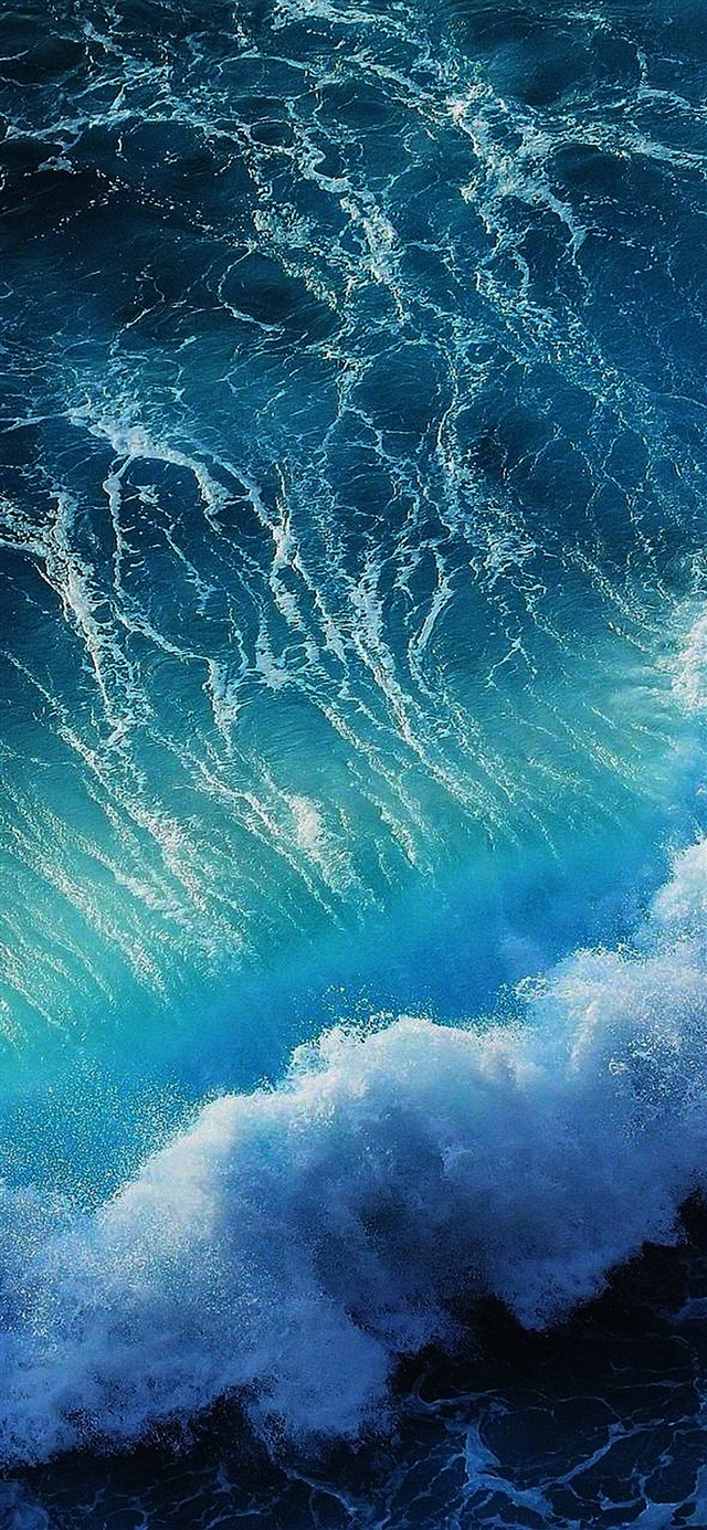 Wave ocean iPhone X wallpaper 