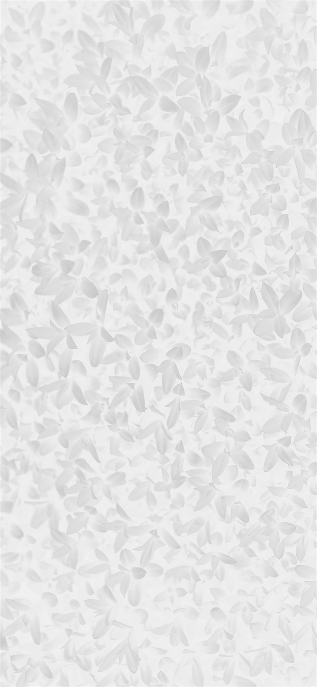 White leaf grass garden flower pattern iPhone X wallpaper 