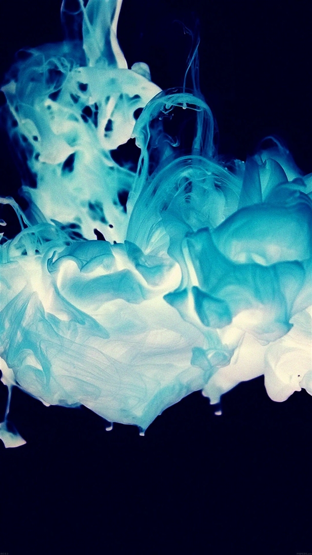 Blue smoke art wonderful iPhone 8 wallpaper 