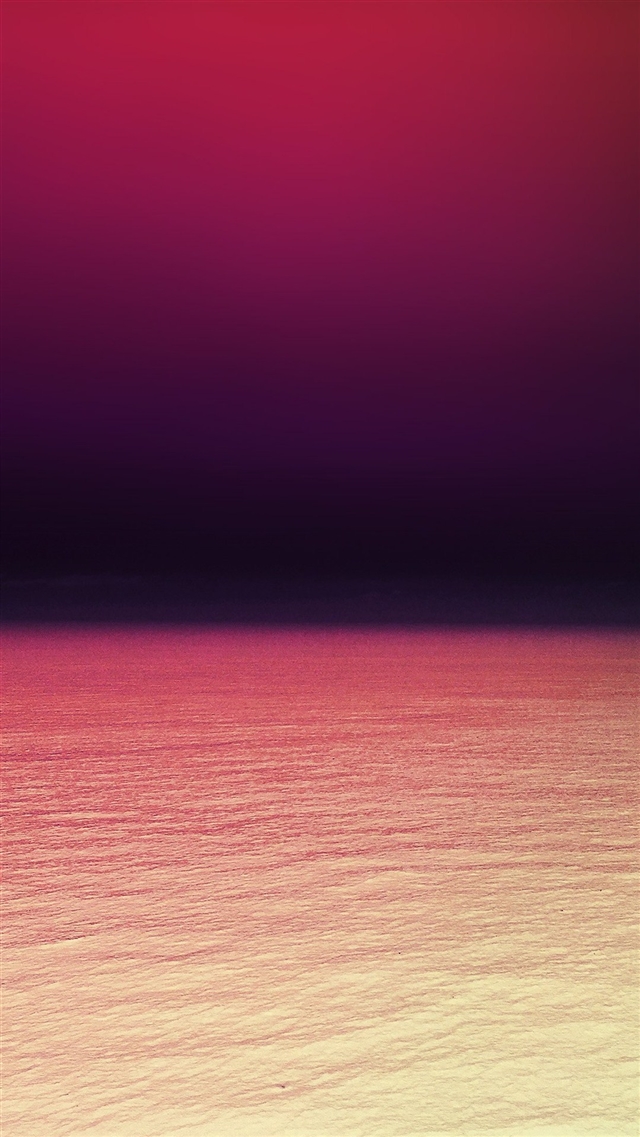 Calm sea purple red ocean water summer day iPhone 8 wallpaper 