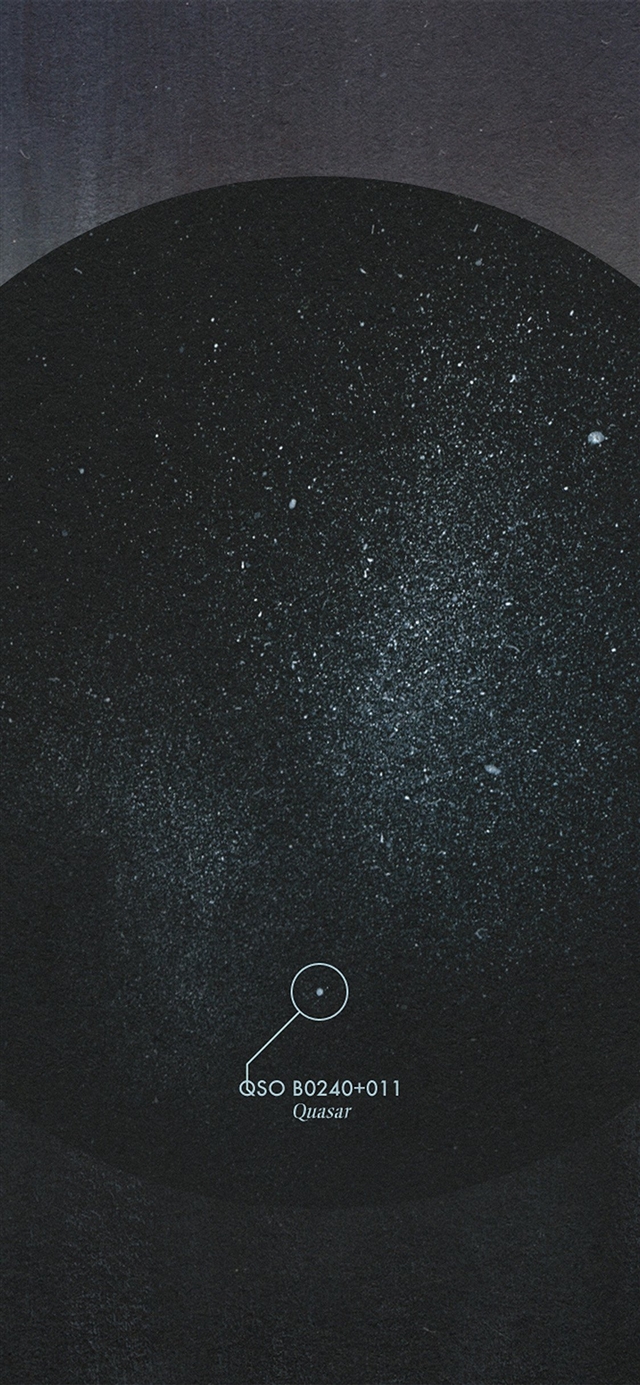 Simple minimal space circle iPhone X wallpaper 