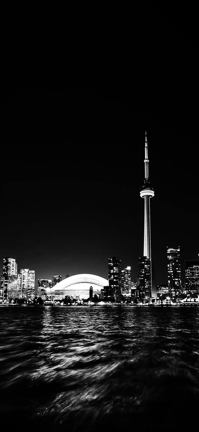 Toronto city night  iPhone X wallpaper 