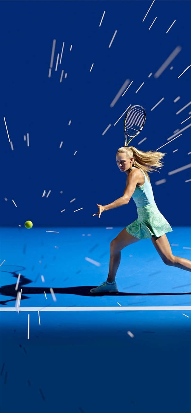 Tennis girl iPhone X wallpaper 