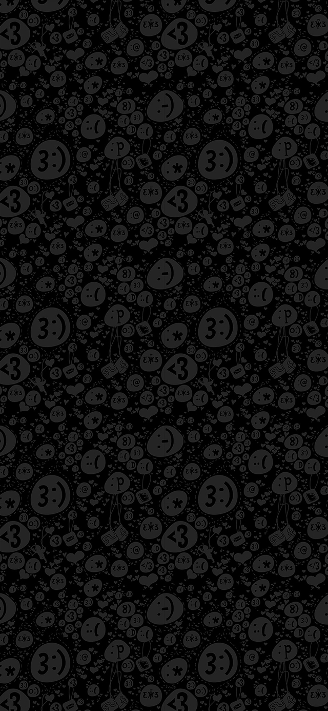 Emoticon charms pattern iPhone X wallpaper 
