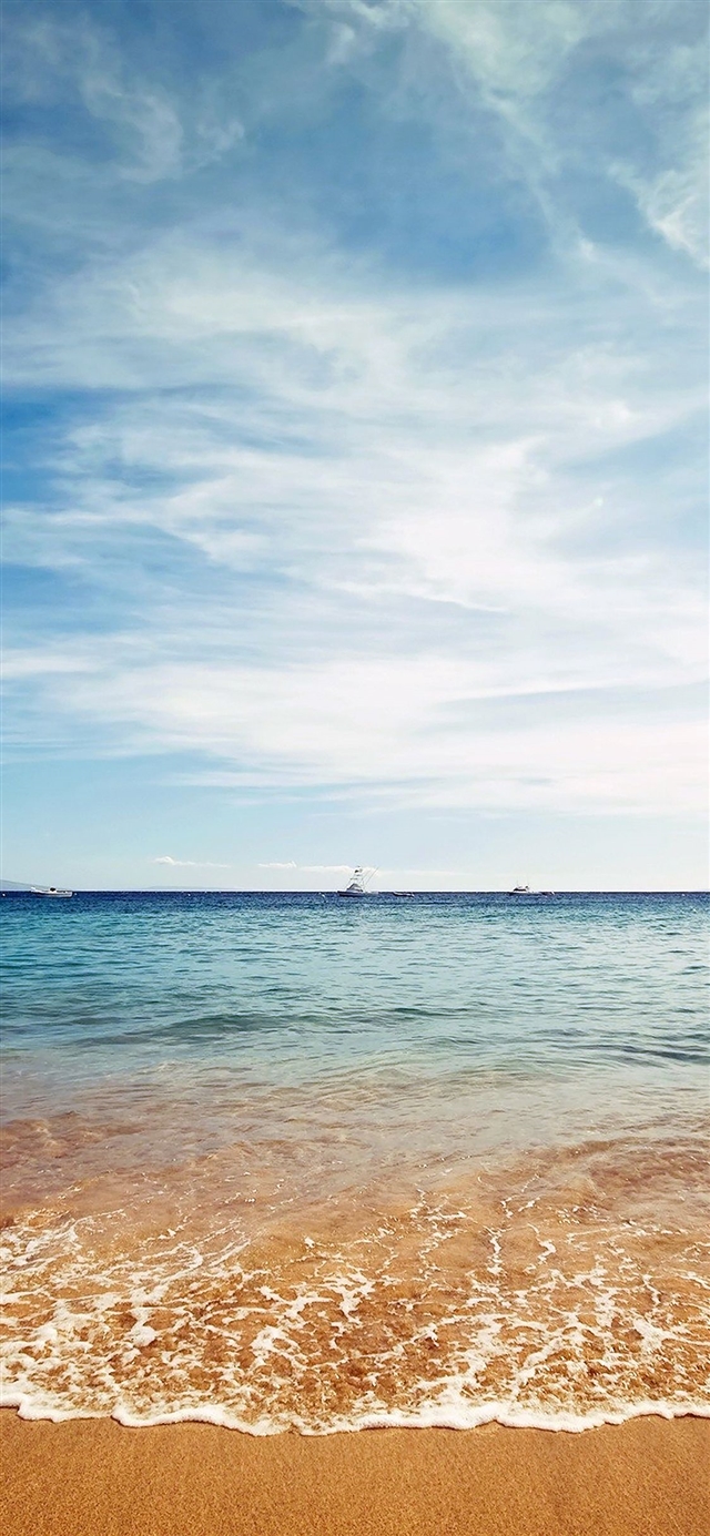 Ocean sea beaches iPhone X wallpaper 