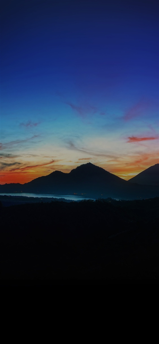 Mountain sunrise iPhone X wallpaper 