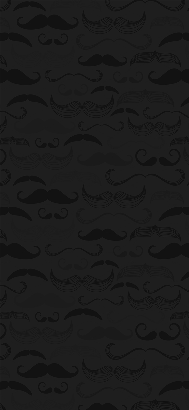 Hipster moustache cute patterns iPhone X wallpaper 