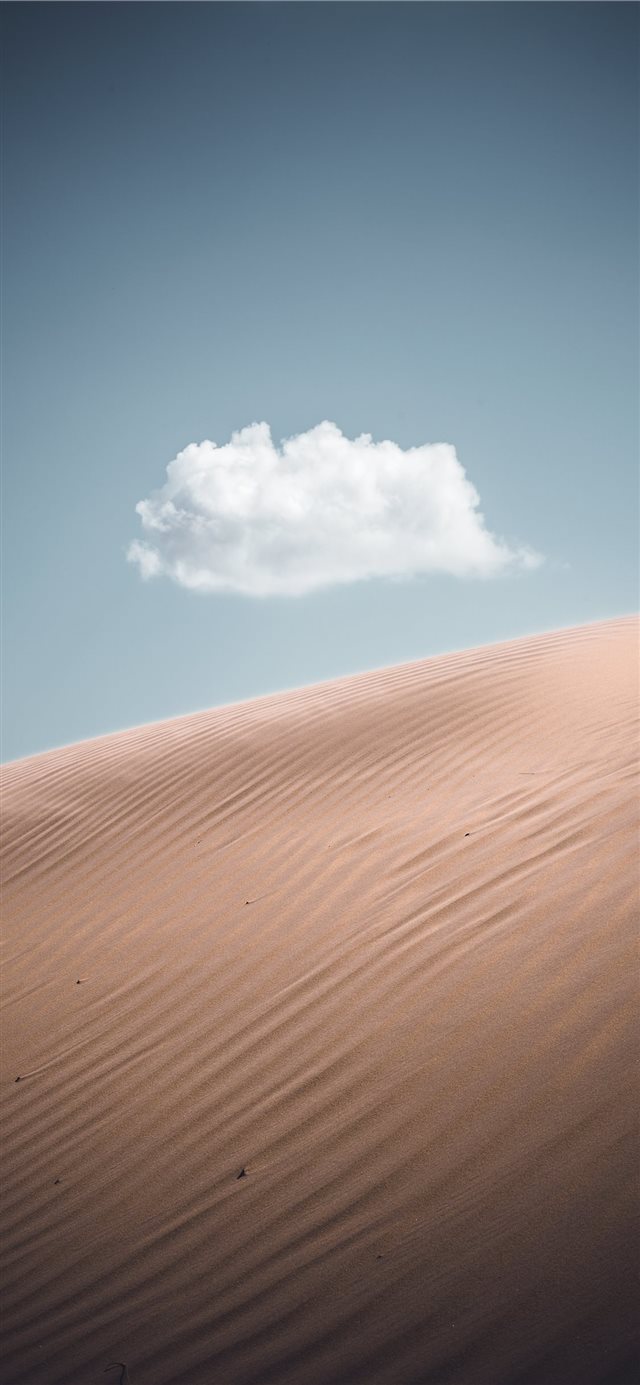 Lonely cloud iPhone X wallpaper 