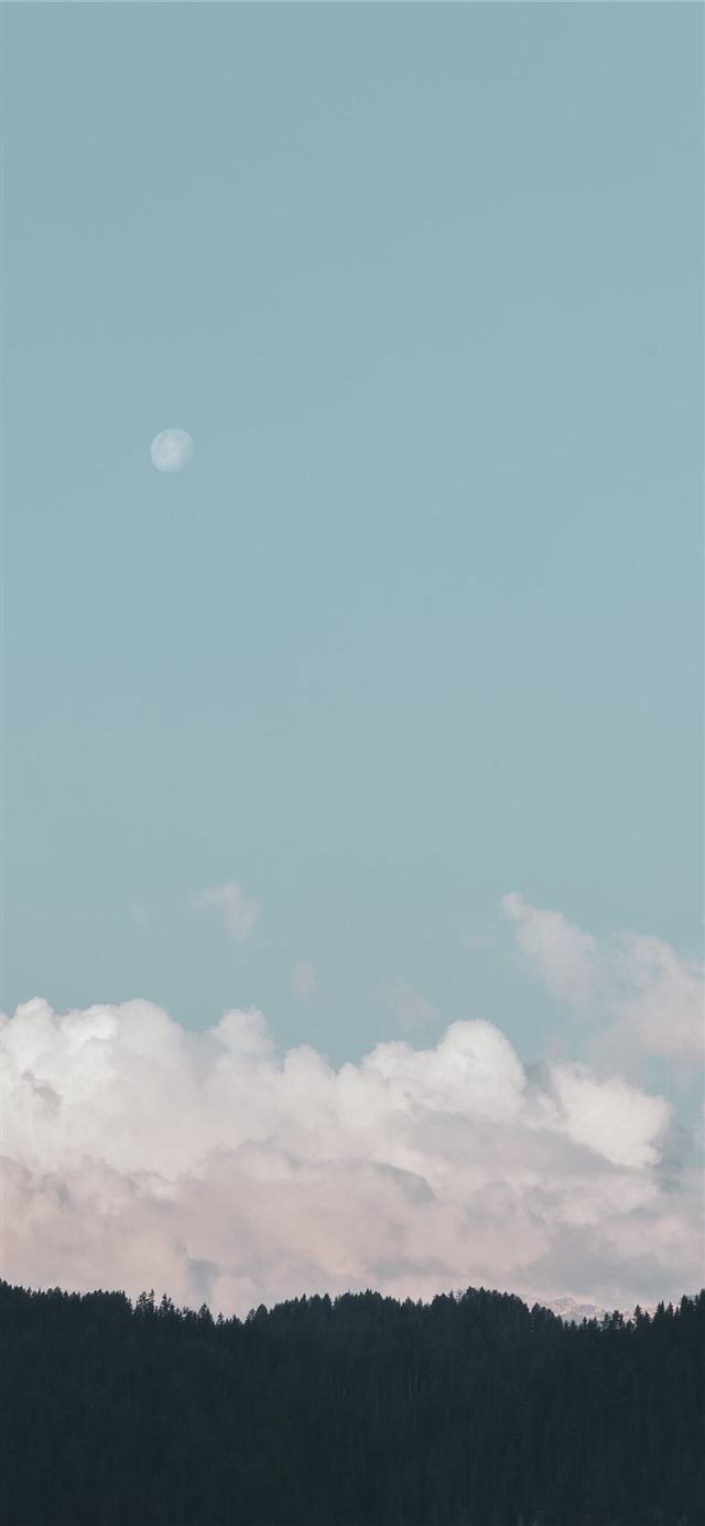 Pastel clouds iPhone X wallpaper 