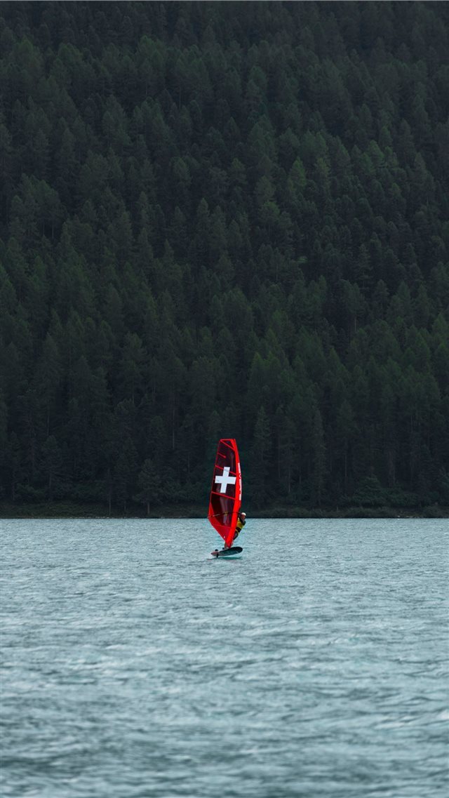 Lake Silvaplana  Switzerland iPhone 8 wallpaper 