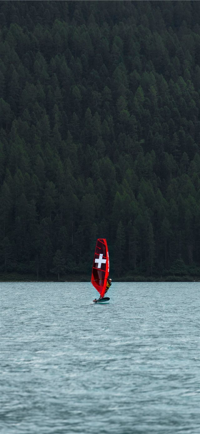 Lake Silvaplana  Switzerland iPhone X wallpaper 