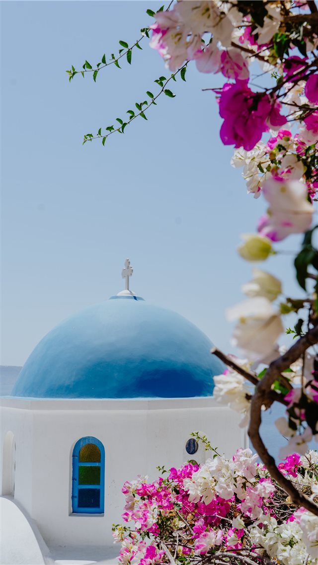 Oia  Greece iPhone 8 wallpaper 
