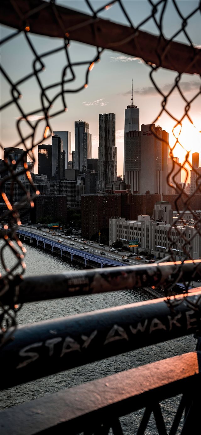 Sunsets on the Bridge  iPhone X wallpaper 