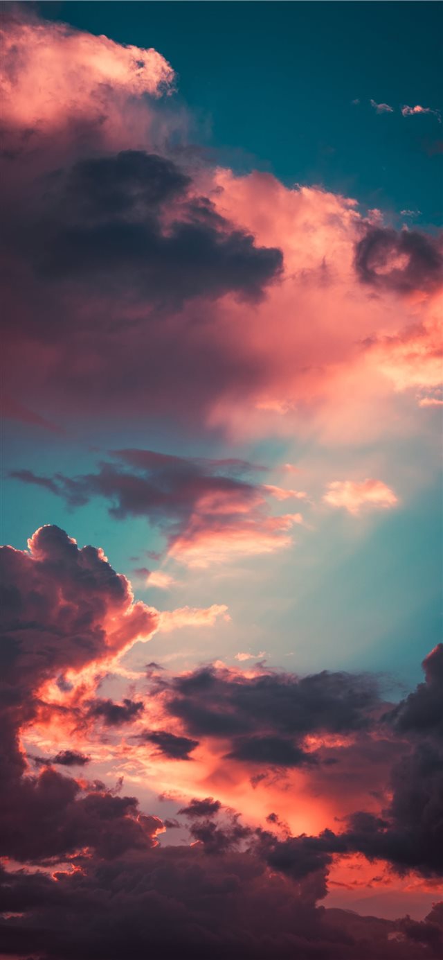 My favourite cloudscape of the year iPhone X wallpaper 