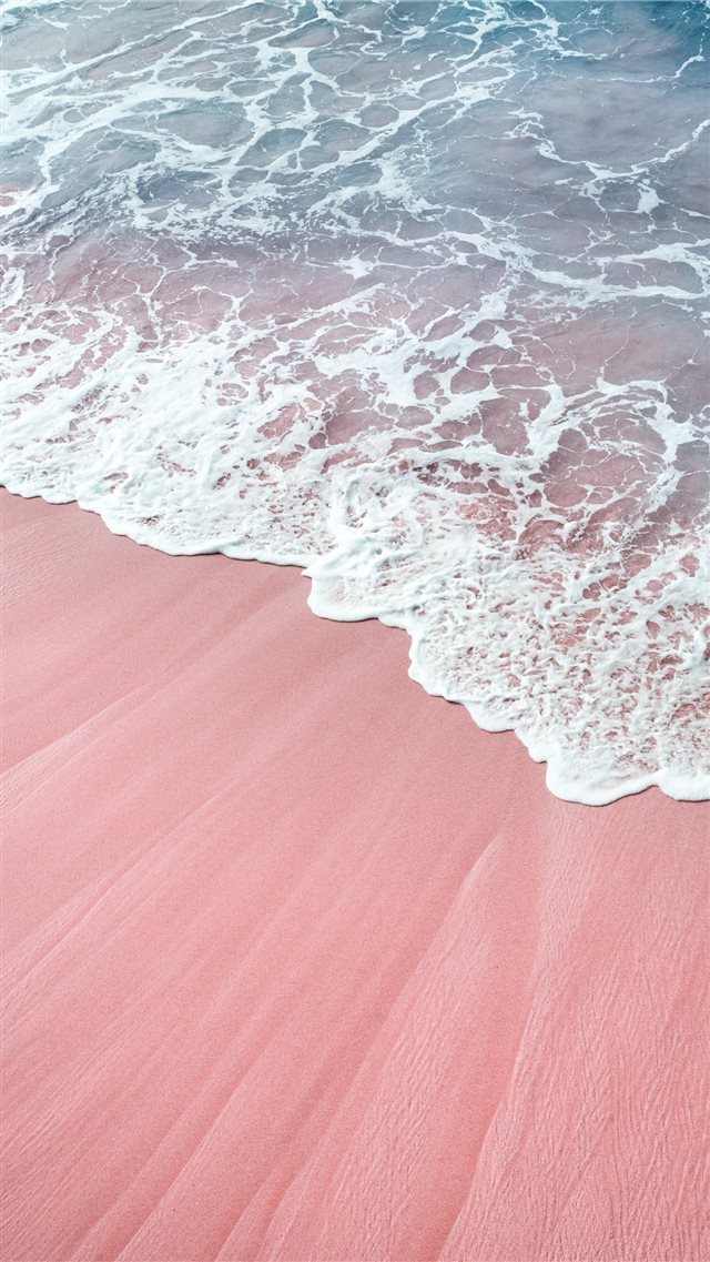 pink wawes iPhone 8 wallpaper 