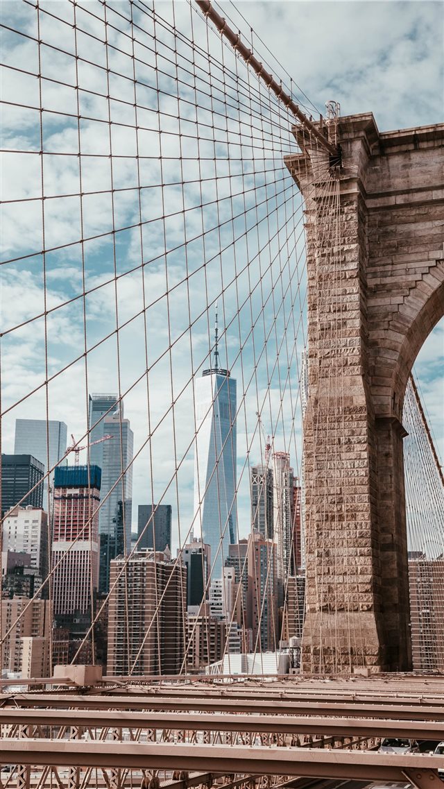 Brooklyn Bridge  New York  USA iPhone 8 wallpaper 