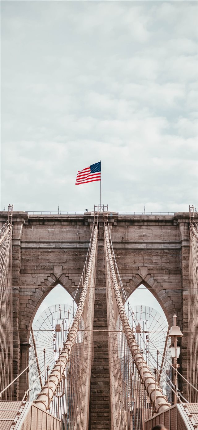 Brooklyn Bridge  new york  USA iPhone X wallpaper 