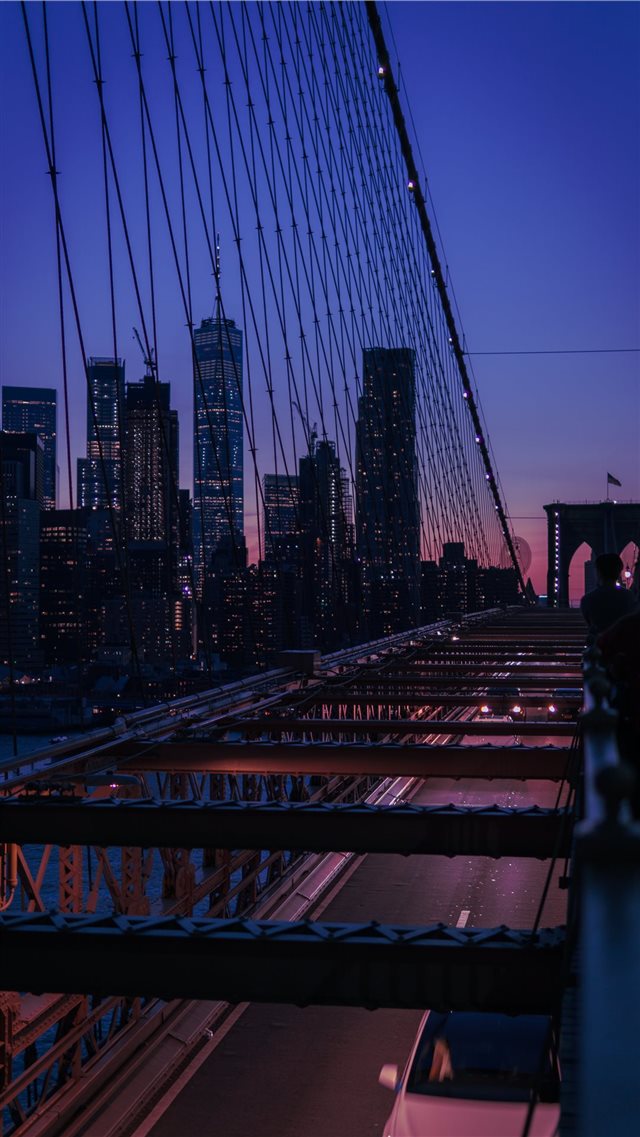 Brooklyn Bridge  New York  US iPhone 8 wallpaper 