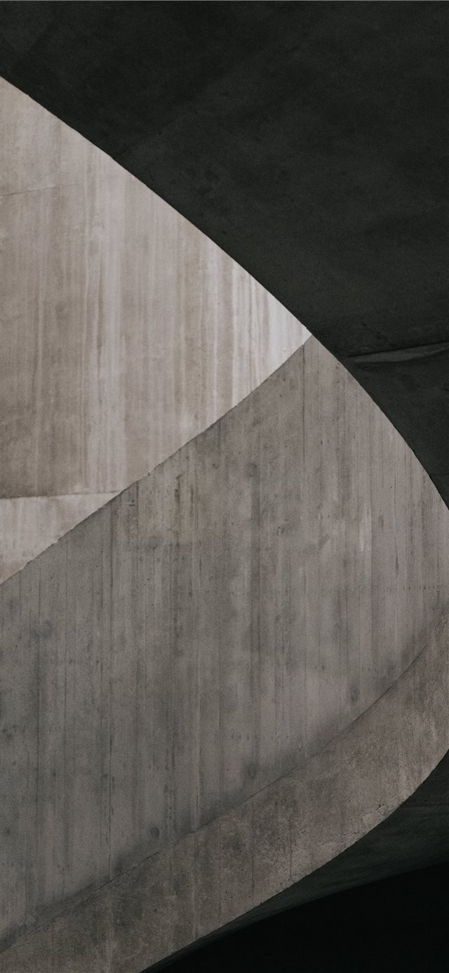 Concrete staircase in the Switch House at Tate Mod... iPhone X wallpaper 