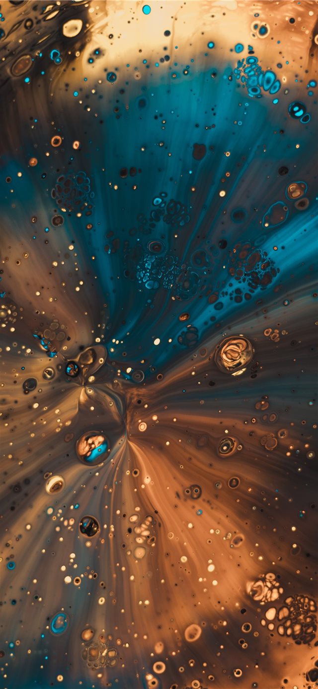 Some acrylic paint poured through a funnel  iPhone X wallpaper 