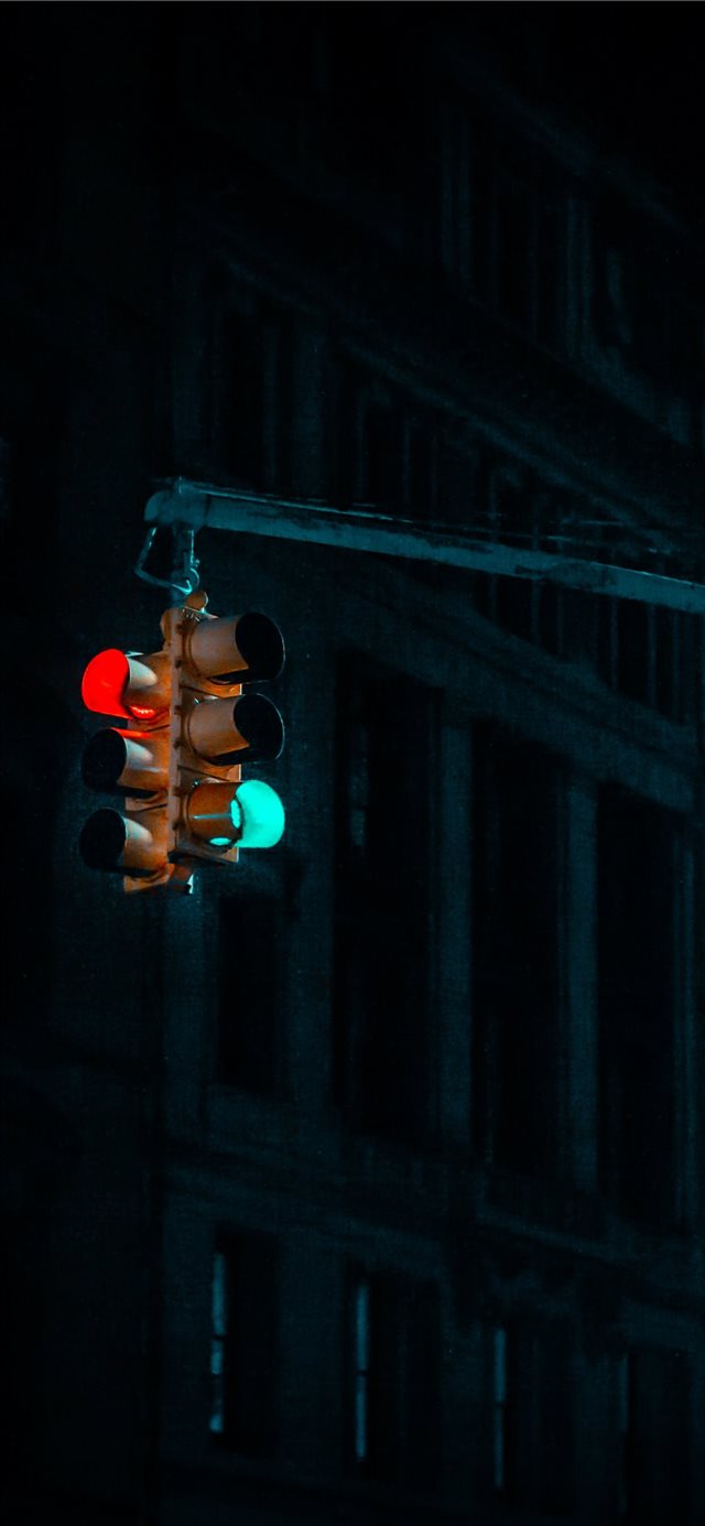 NYC traffic lights      davi... iPhone X wallpaper 