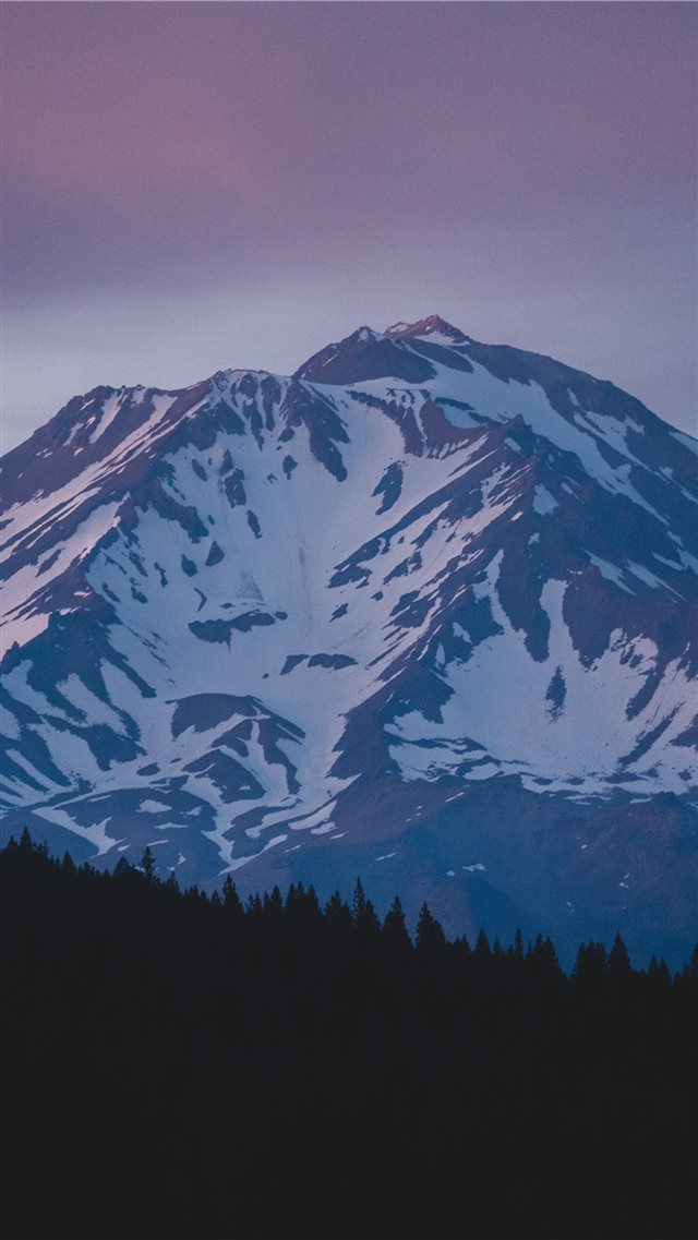 Sunset over the mountain   iPhone 8 wallpaper 