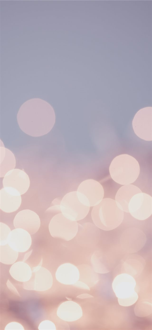Pretty pastel bokeh fairy lights background  iPhone X wallpaper 