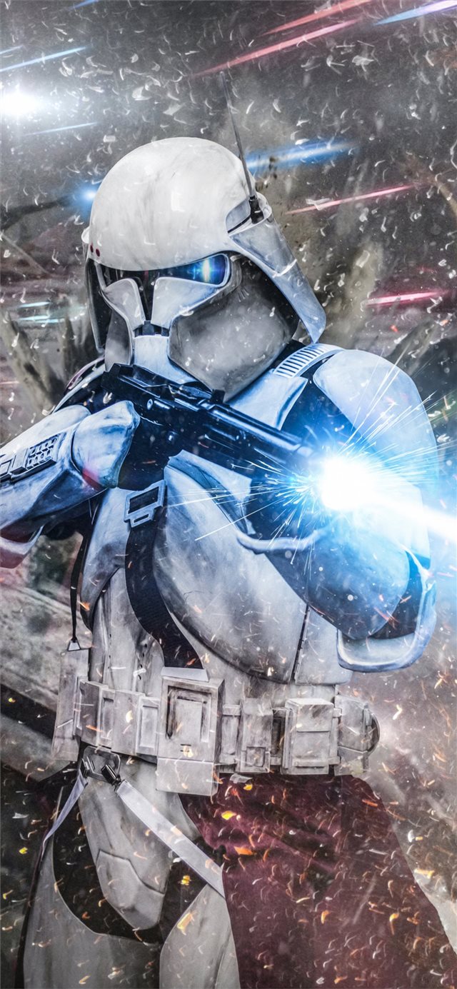 stormtrooper commander iPhone X wallpaper 