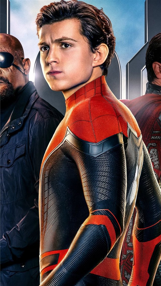 2019 spiderman far from home movie 5k iPhone 8 wallpaper 